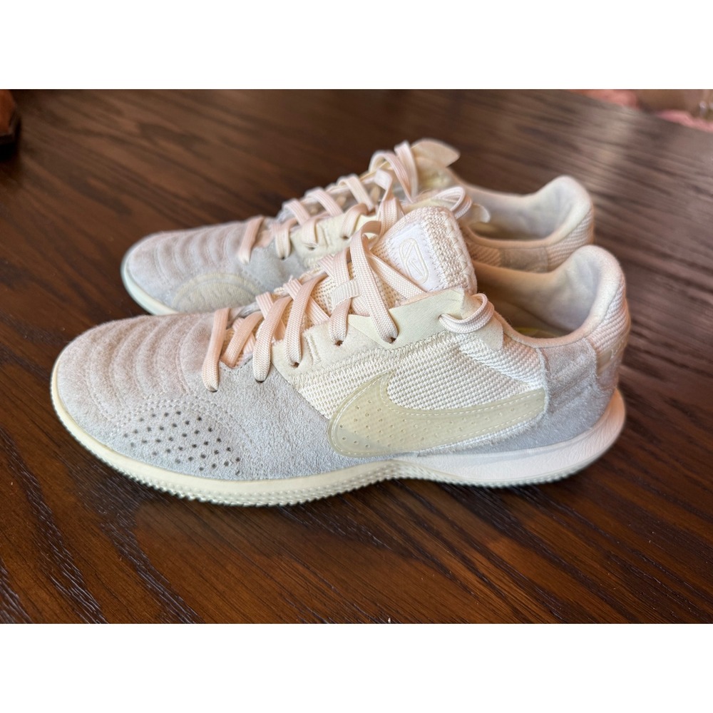 Nike Streetgato Soccer Shoes Mens 5.5 Sail White Excellent Suede DC8466-101